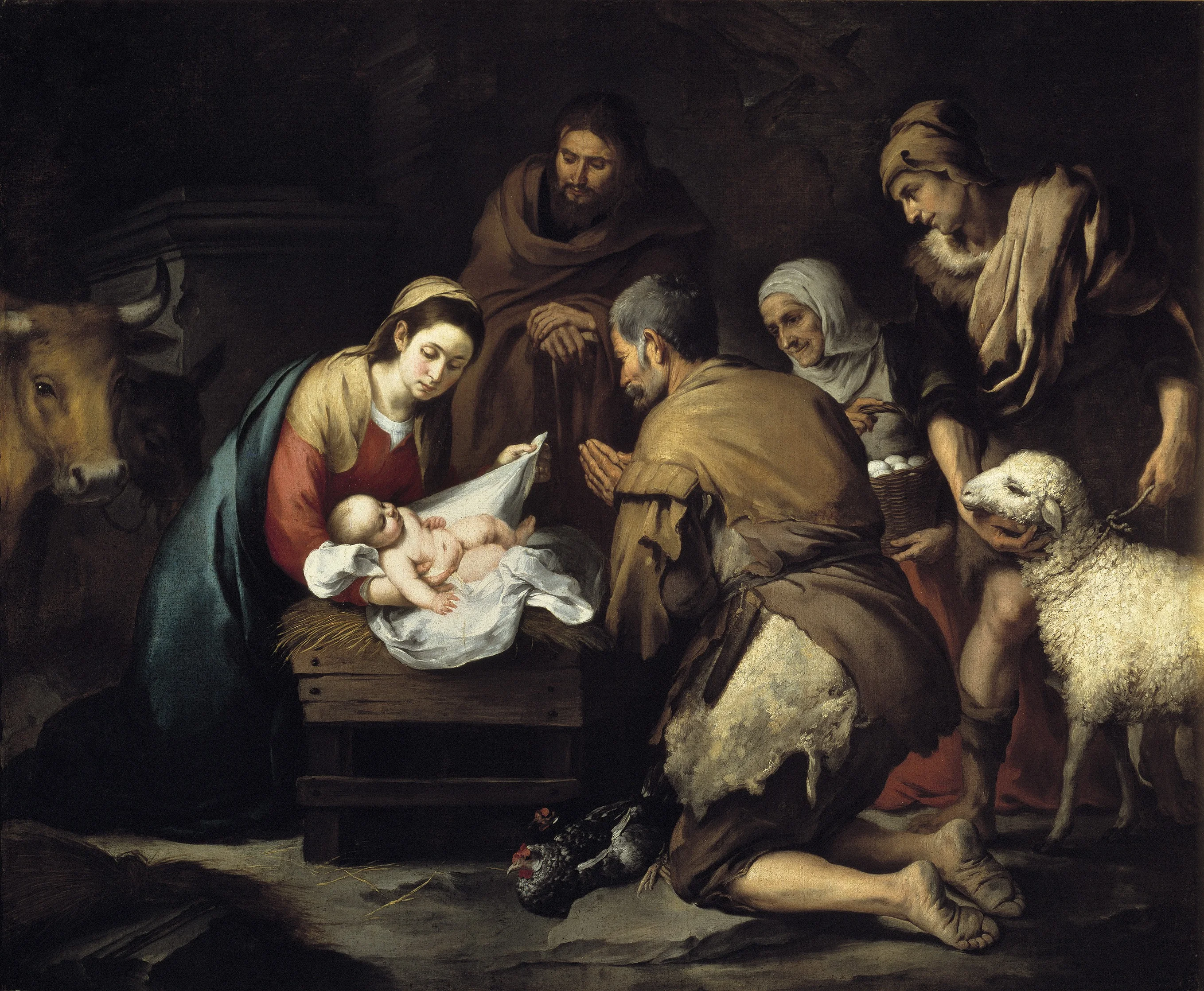 Adoration of the Shepherds, detail