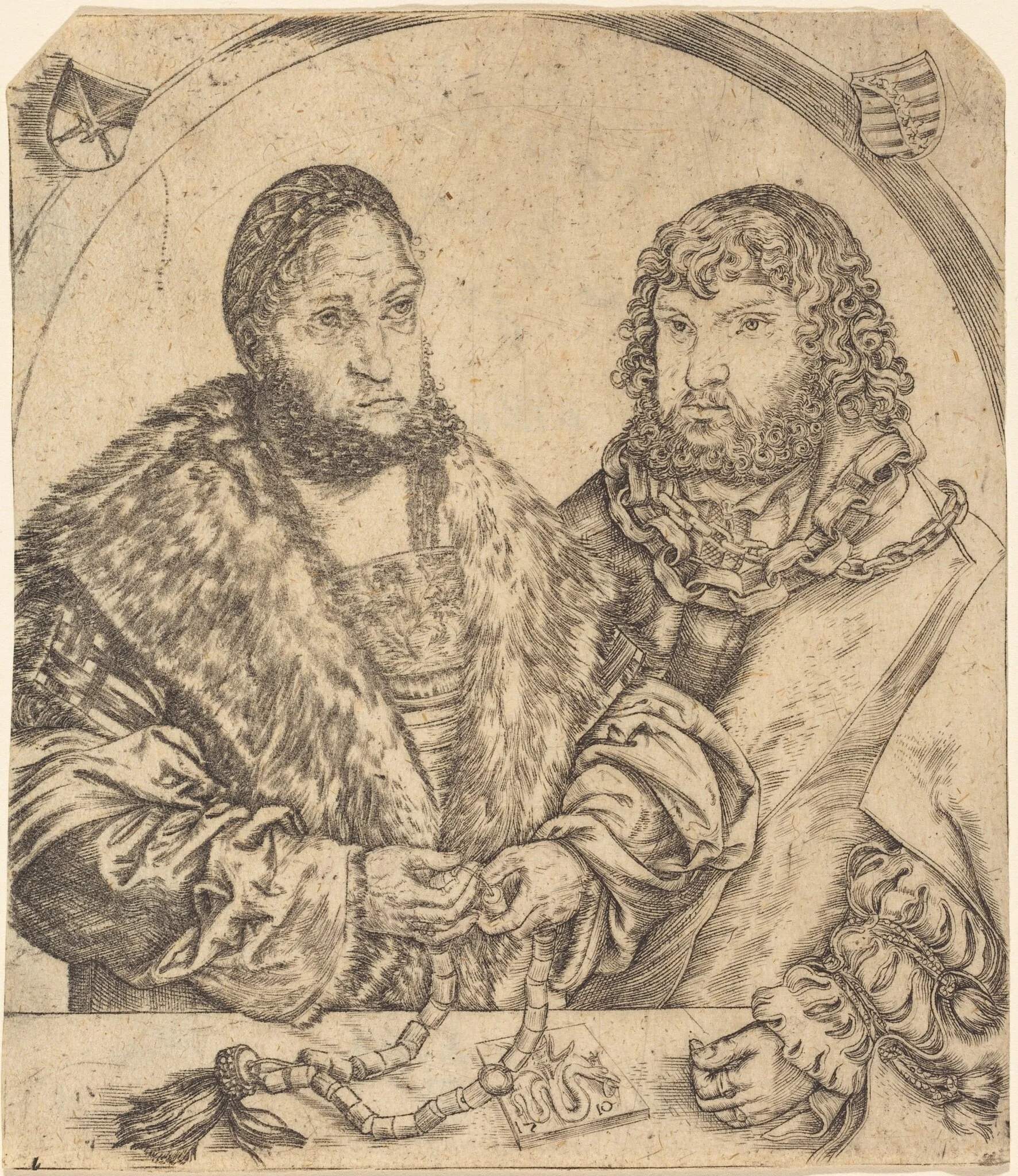 Frederick the Wise and John the Constant of Saxony, detail