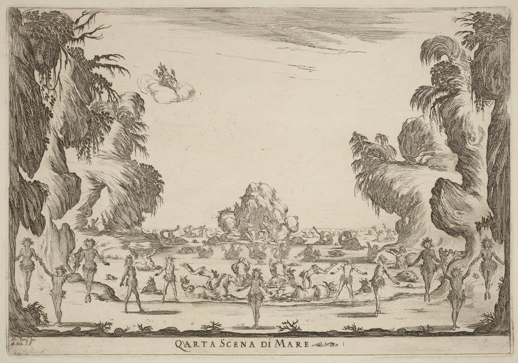 Quarta Scena di Mare, detail