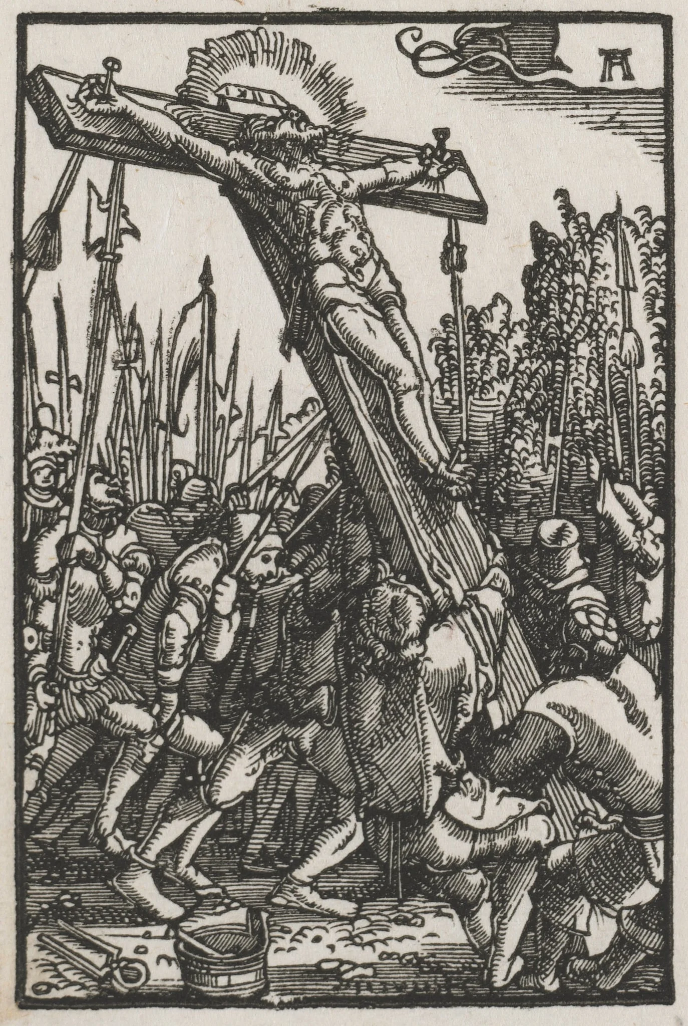 The Fall and Redemption of Man: The Raising of the Cross, detail