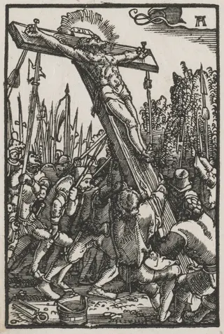 The Fall and Redemption of Man:  The Raising of the Cross, by Albrecht Altdorfer, 1515