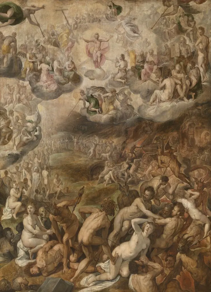 The Last Judgement, by Chrispijn van den Broeck, oil, 1571