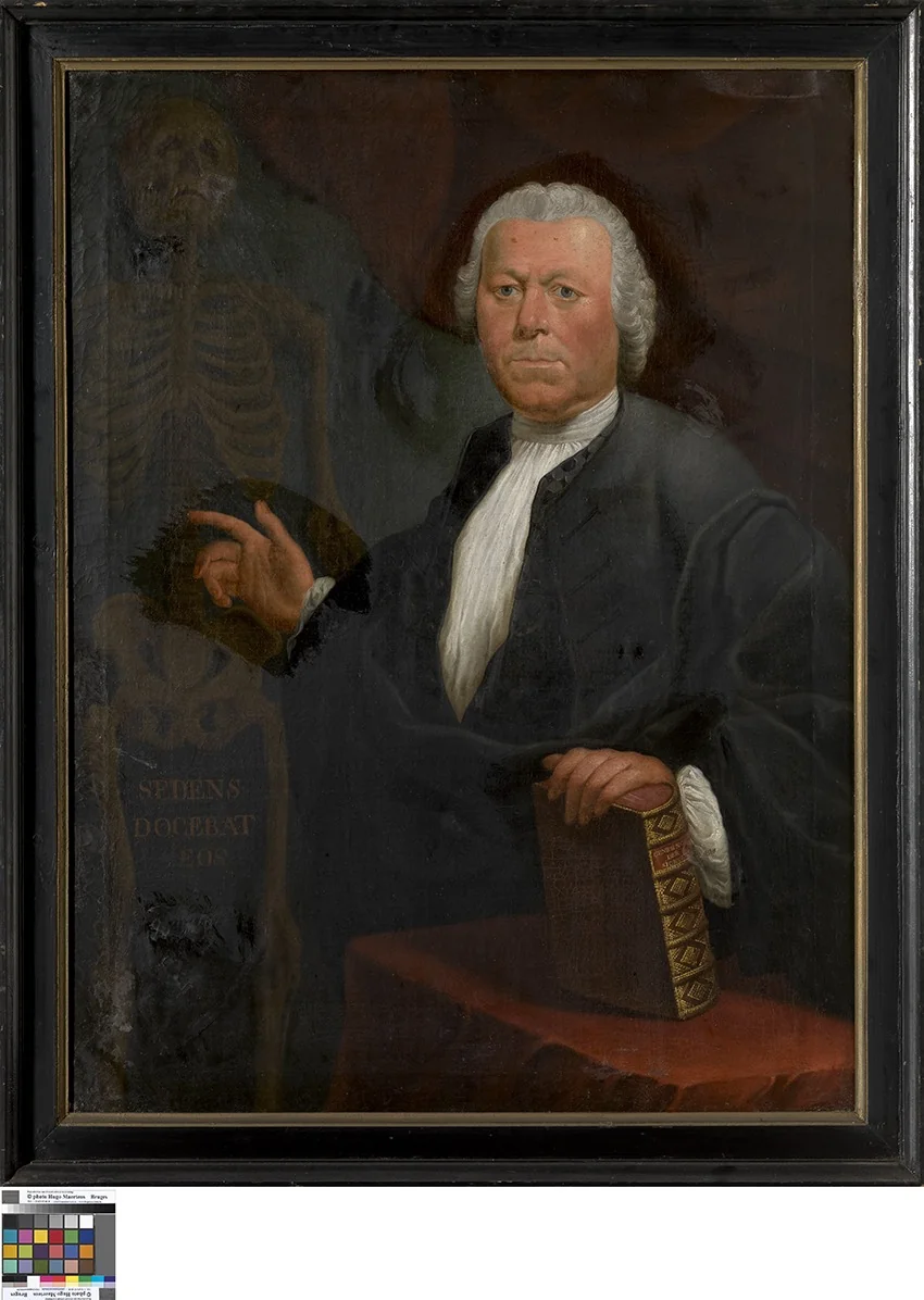 Portret van Joannes de Sutter, detail