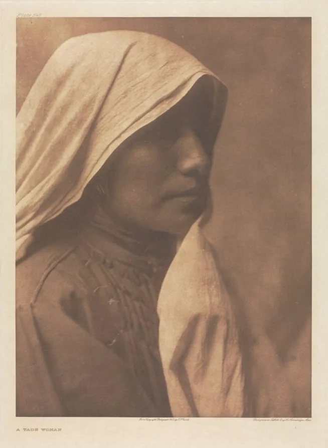 Portfolio XVI, Plate 548: A Taos Woman, detail