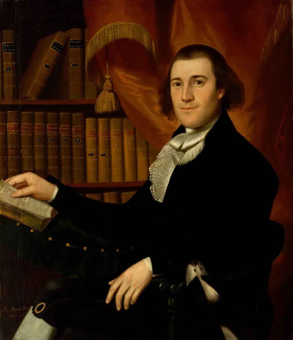 Portrait of Dr. Mason Fitch Cogswell (1761–1830), by Ralph Earl, oil, 1796