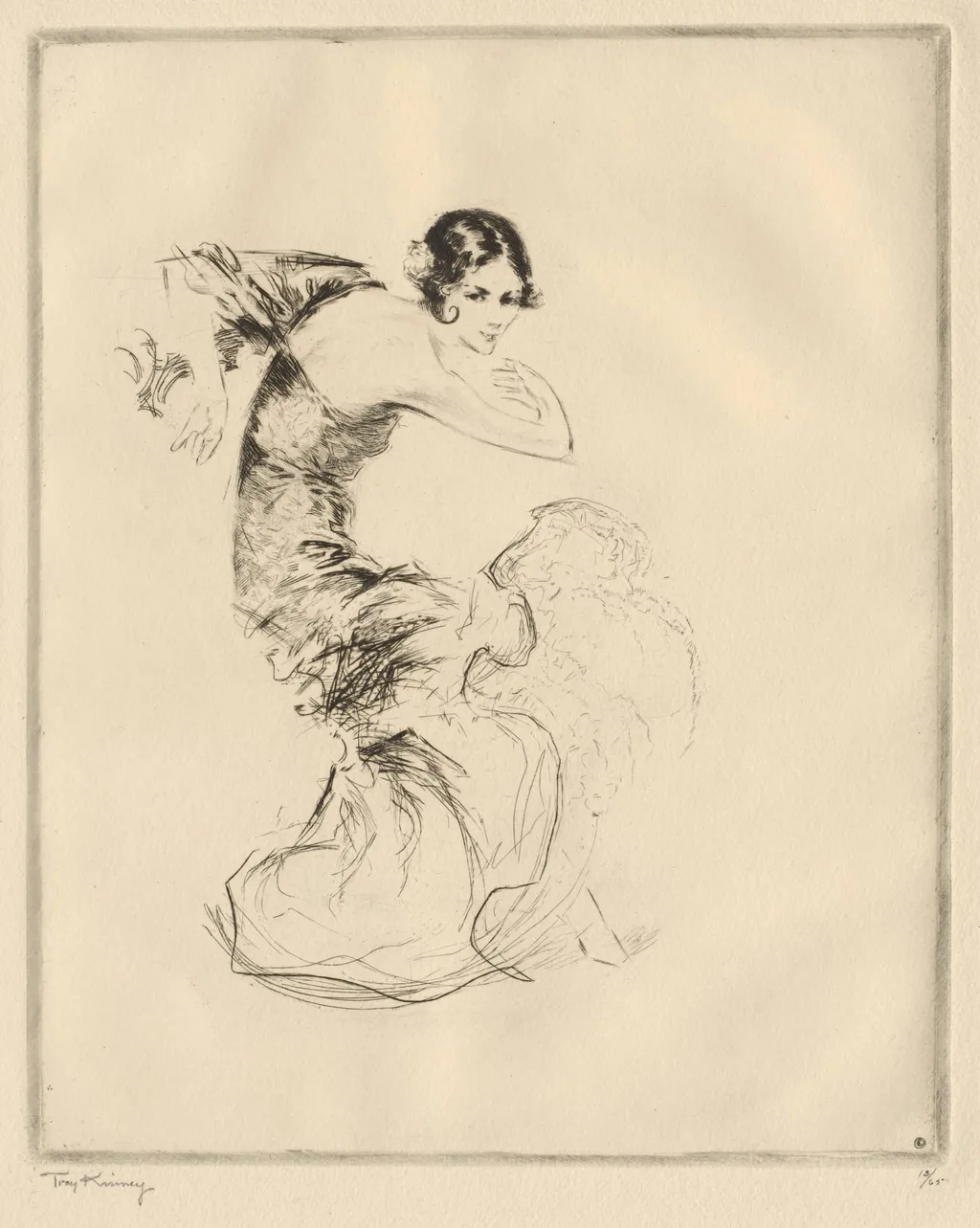 Pavlowa in "Carmen", by Troy Kinney, 1904