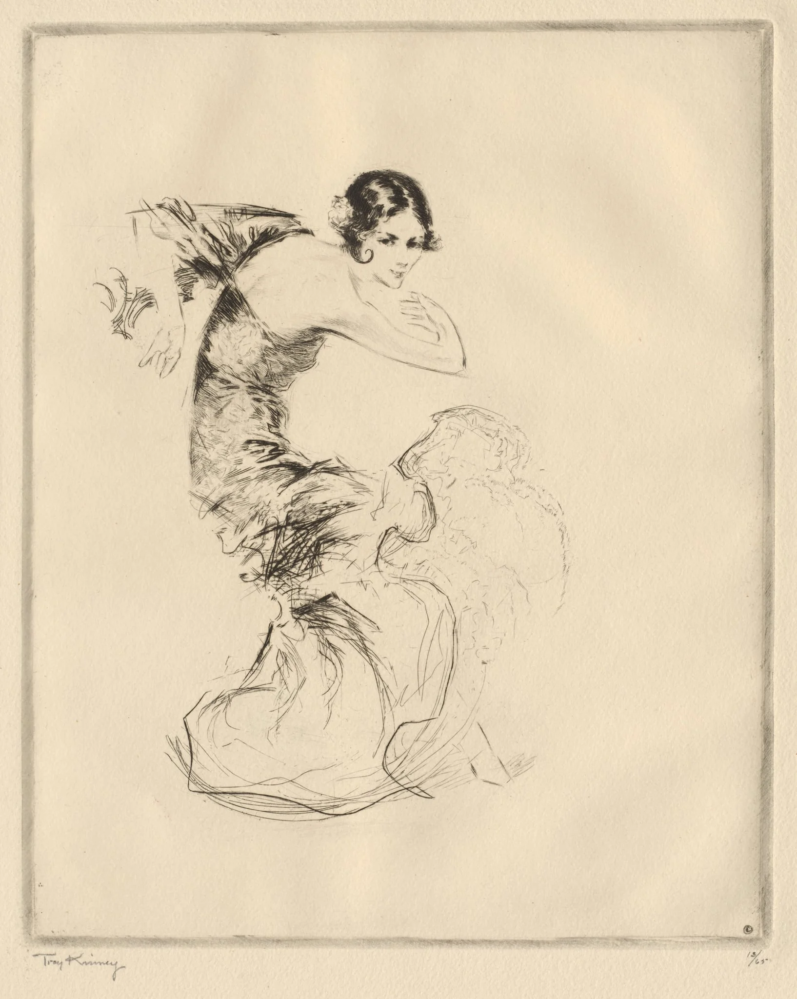 Pavlowa in "Carmen", detail