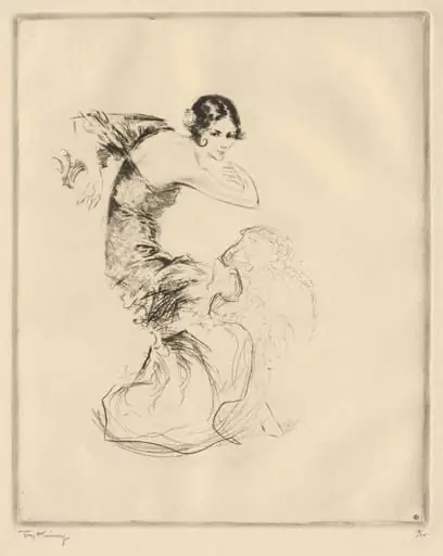 Pavlowa in "Carmen", by Troy Kinney, 1904