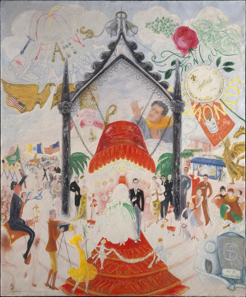 The Cathedrals of Fifth Avenue, by Florine Stettheimer, oil, 1931