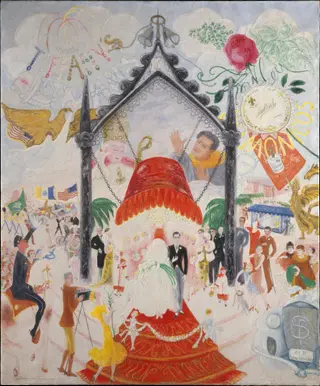 The Cathedrals of Fifth Avenue, by Florine Stettheimer, oil, 1931