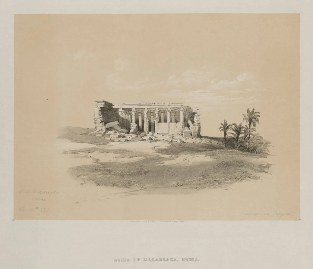 Egypt and Nubia, Volume I: Wady Maharraka, Nubia, detail