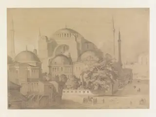 Vue des Turbé, ou Tombes Impériales, by Alexius Geyer, 1852