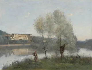 Ville-d'Avray, by Jean Baptiste Camille Corot, oil, 1865