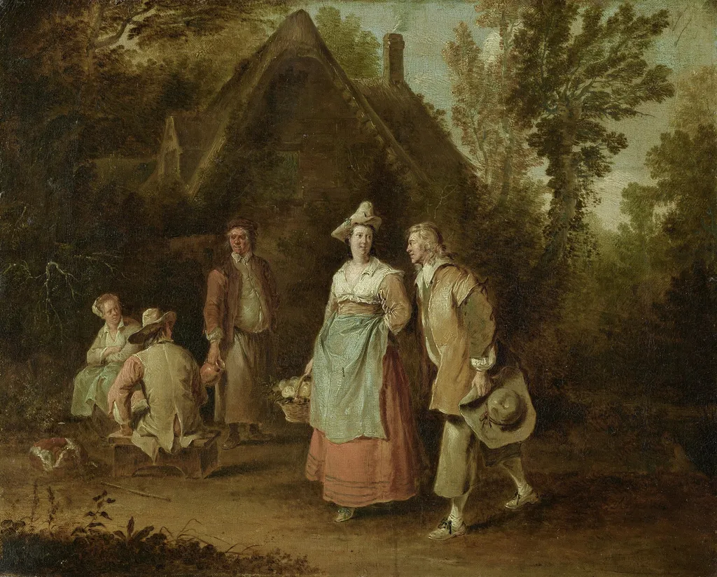 The Approach, by Peter Angellis, paint, 1727