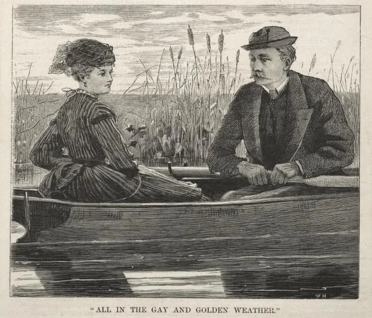 "All in the Gay and Golden Weather", detail