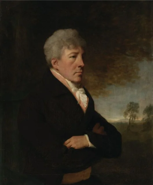 Portrait of Sir John Edward Browne, detail