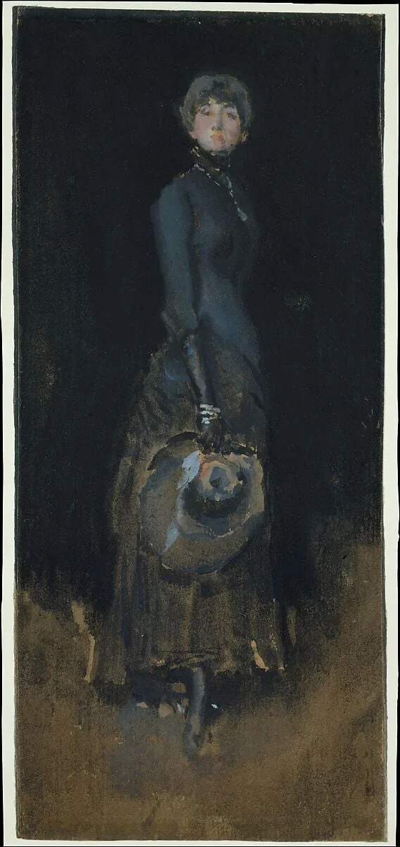 Lady in Gray, detail
