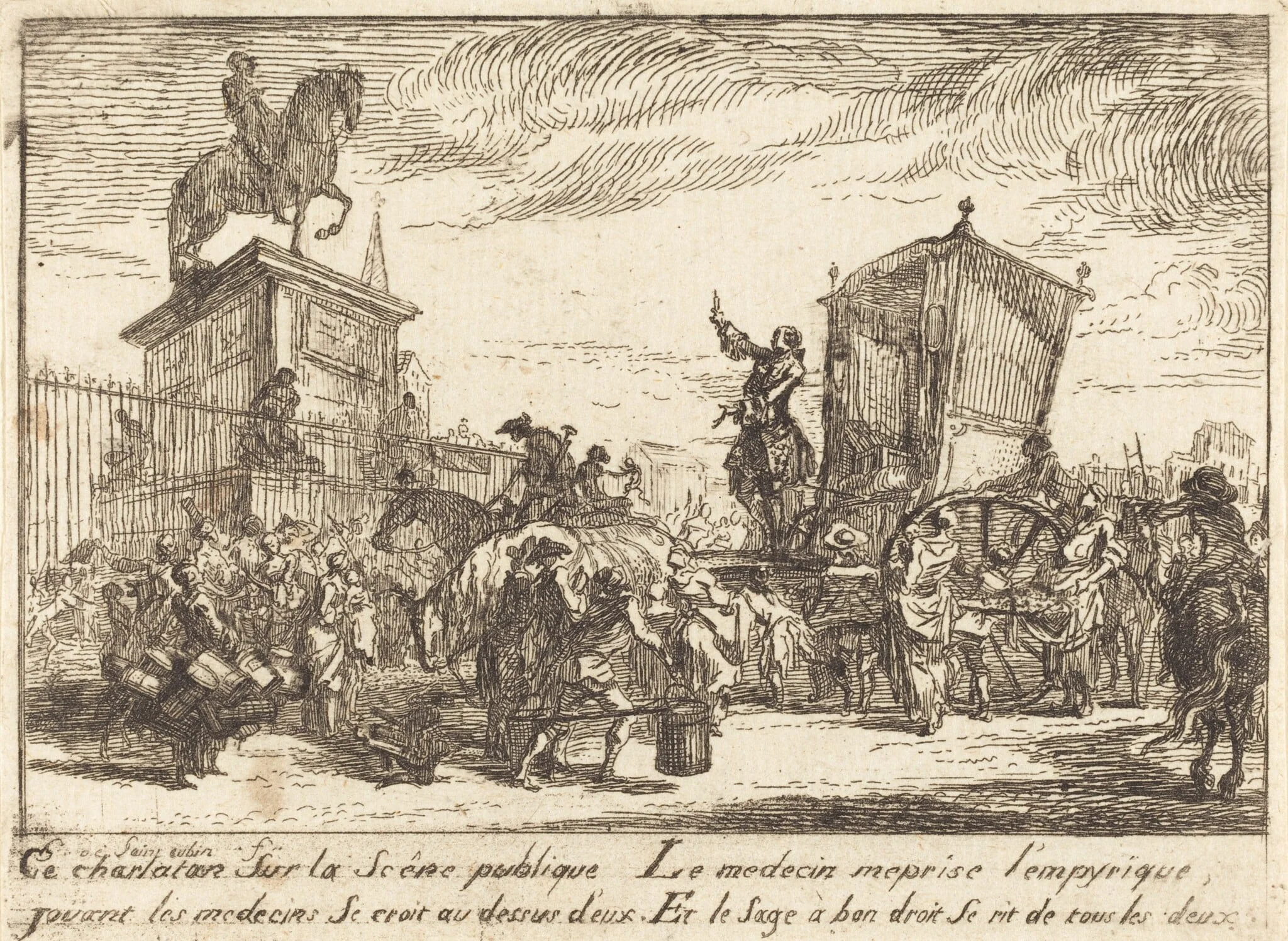 The Charlatan (Le charlatan), detail