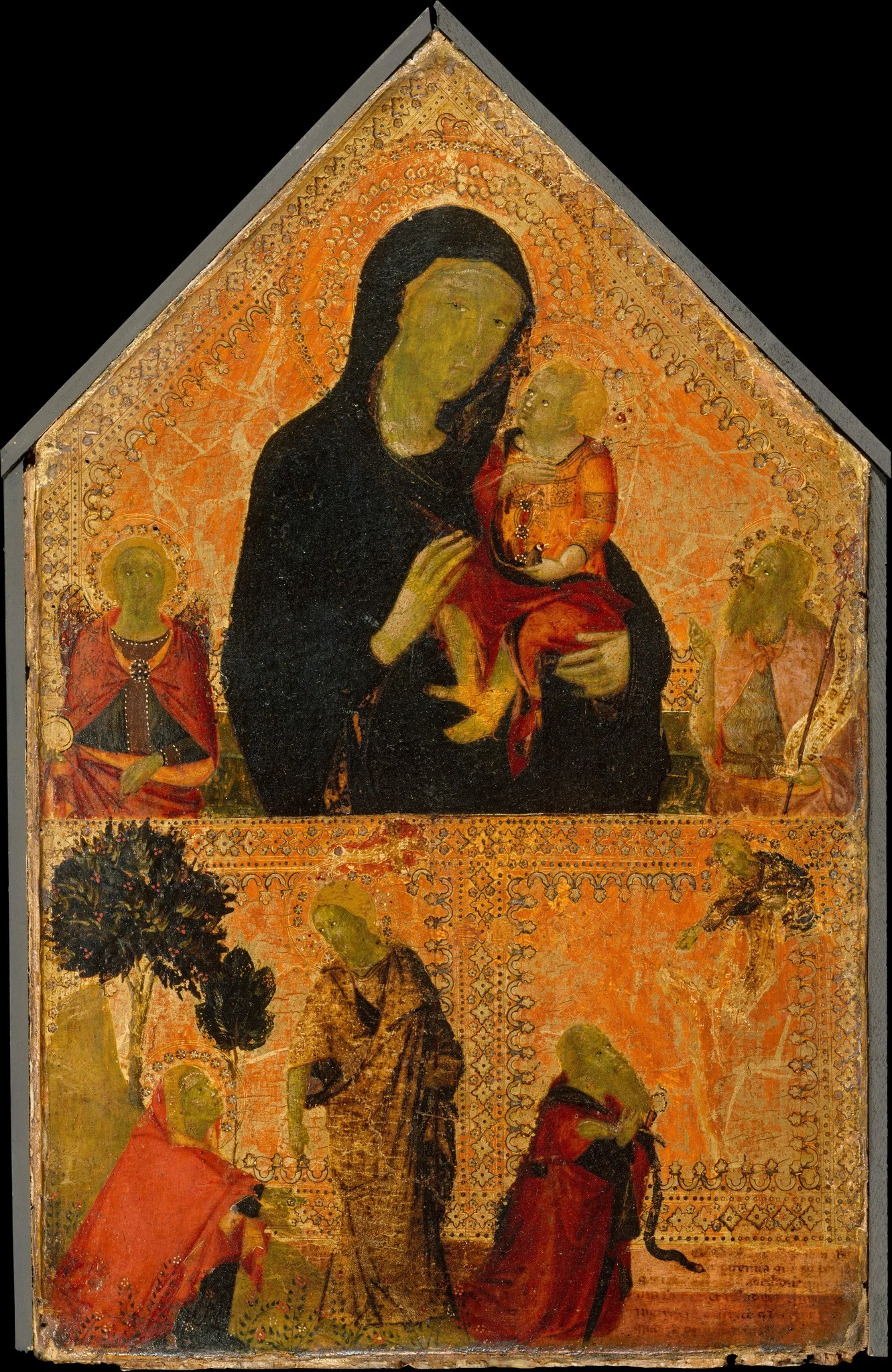 Madonna and Child with Saints Michael and John the Baptist; The Noli Me Tangere; The Conversion of Saint Paul, detail