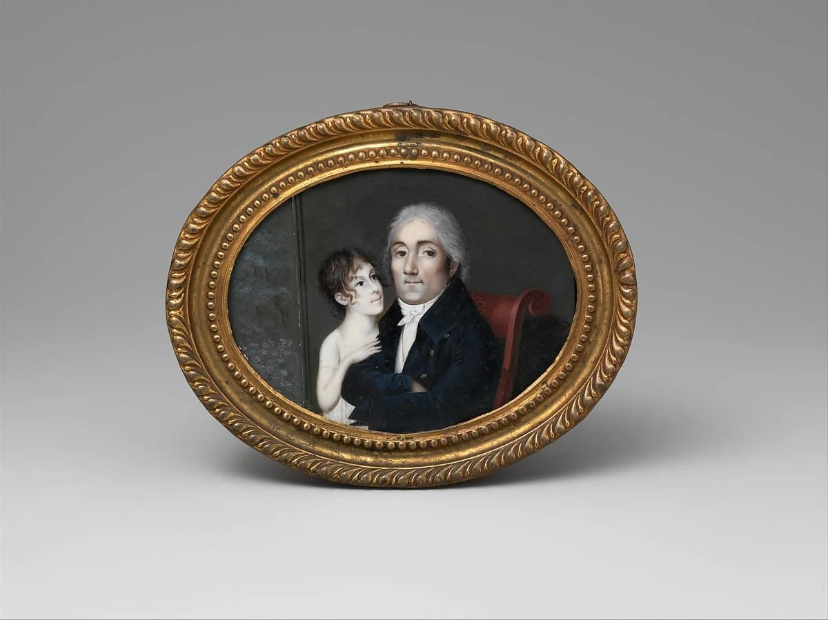 Portrait of a Gentleman and His Daughter, detail