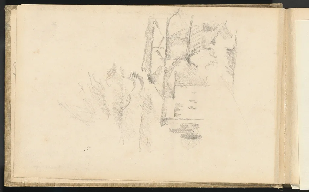 The Plaster Mill (La Moulin à plâtre), by Paul Cézanne, graphite, 1890