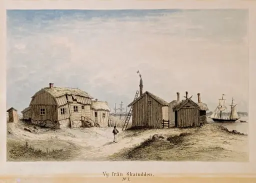 Näkymä Katajanokalta n:o 7, by Rudolf Åkerblom, 1897