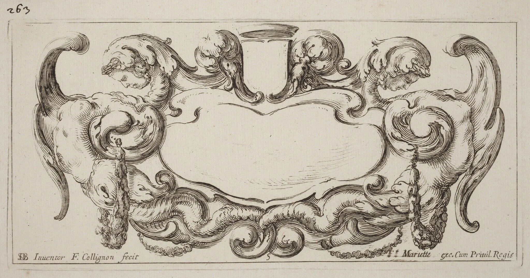 Cartouche, detail