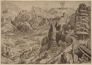 Magdalena Poenitens (The Penitent Magdalene), by Johannes van Doetechum the Elder, ink, 1556