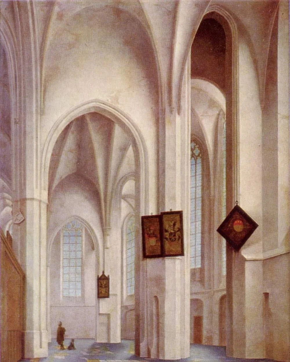 interior view of the church St. Jacobs in Utrecht, detail