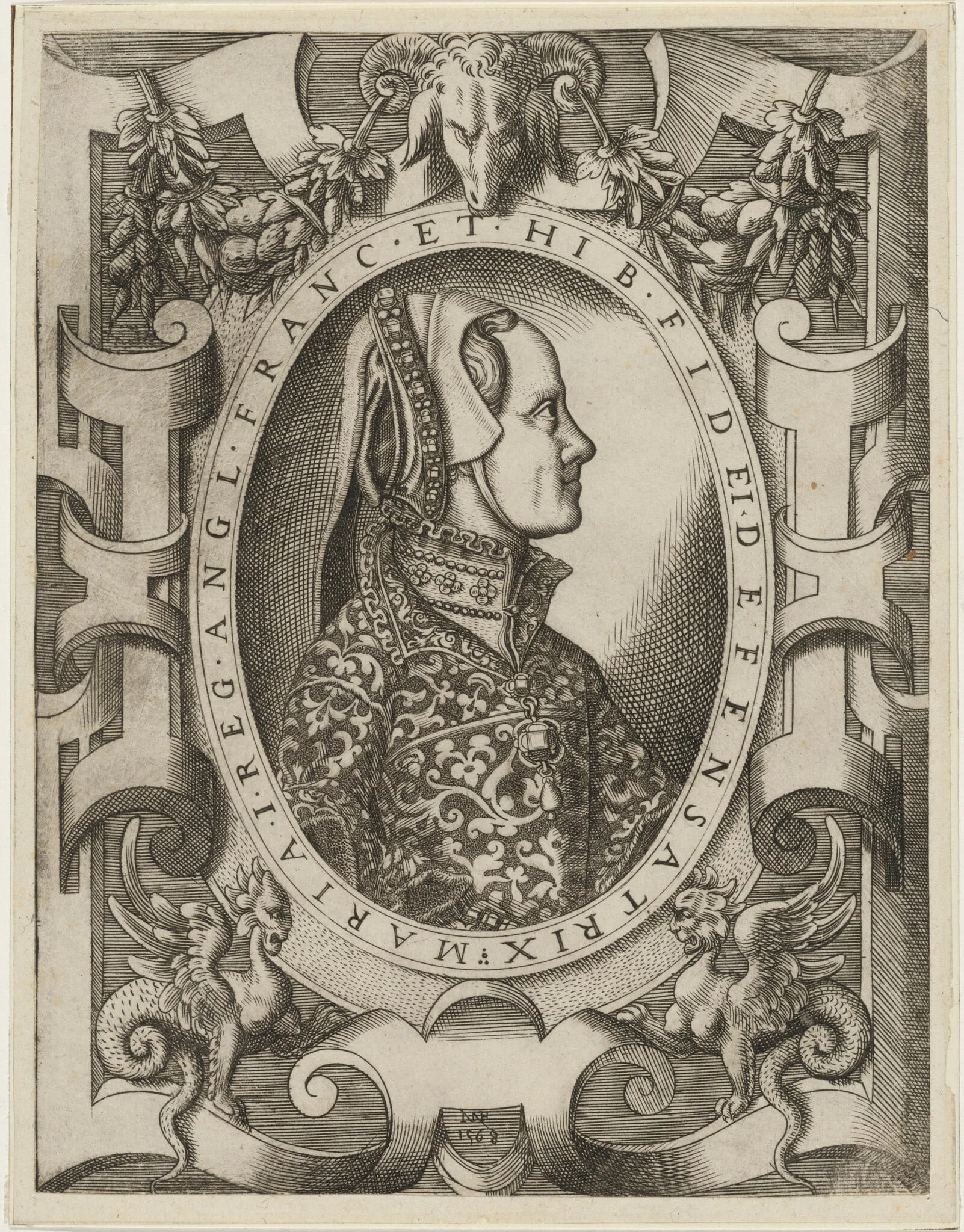 Queen Mary I of England, detail