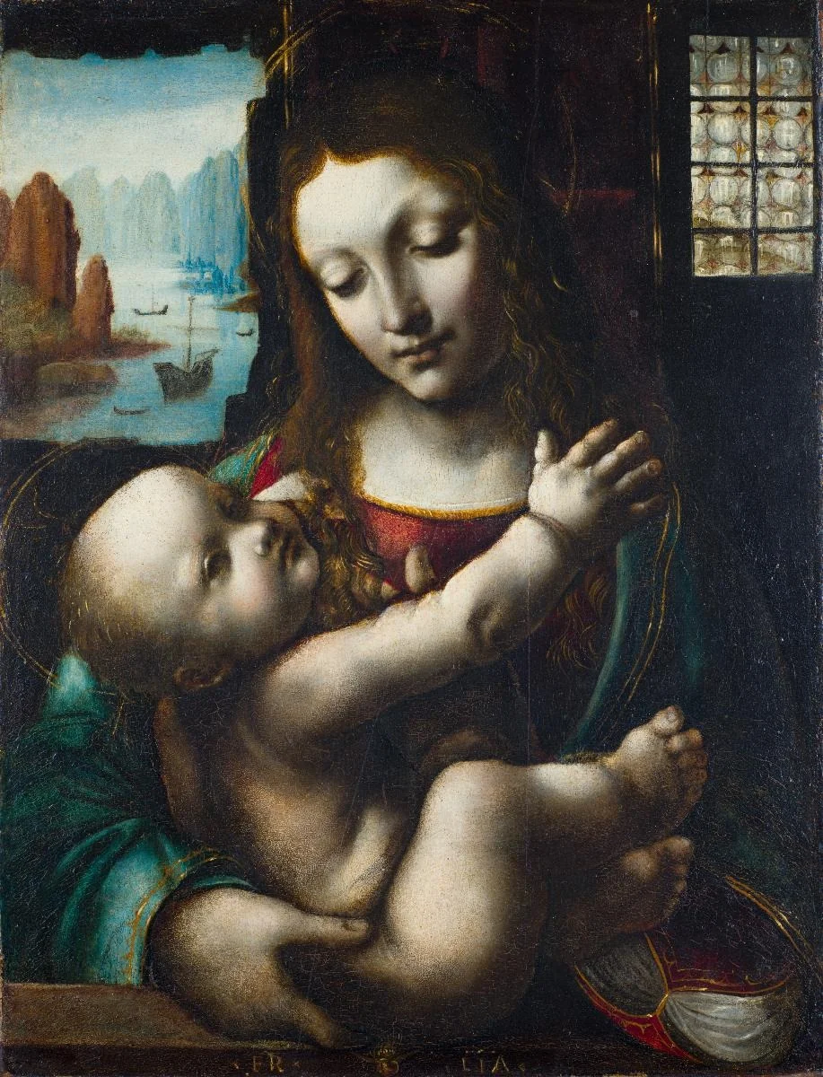 Maria mit Kind, detail
