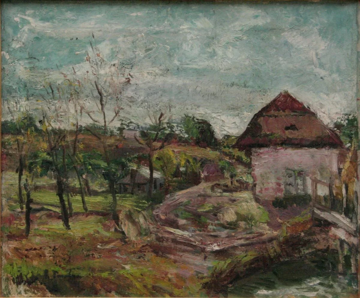 Peisaj de țară, detail