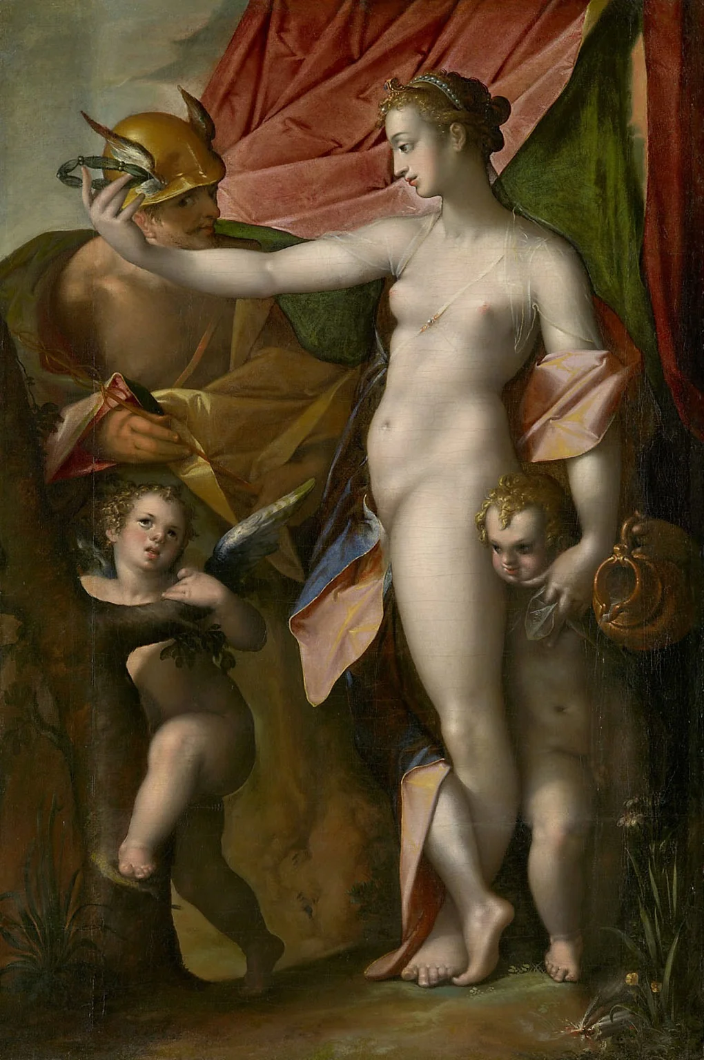 Venus und Merkur, detail
