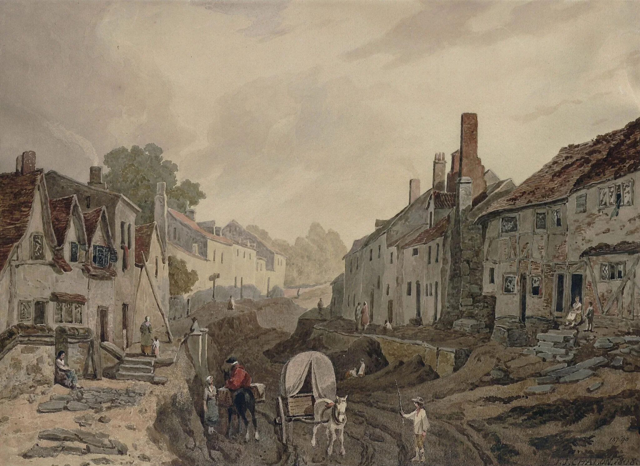 Street scene, Erith, Kent, detail