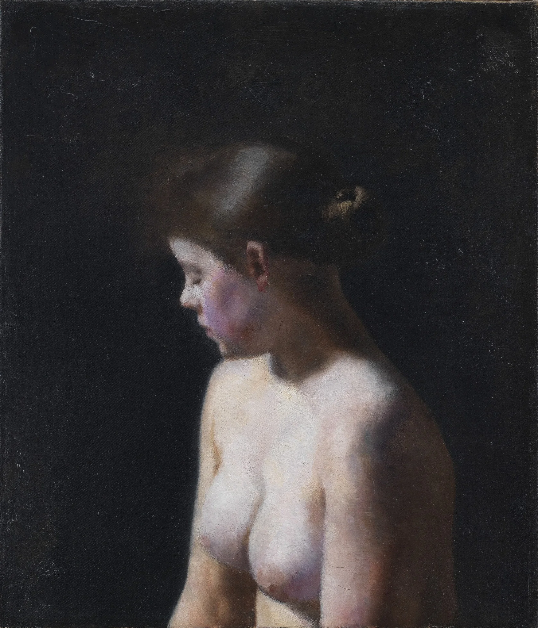 Nude Female Model, detail