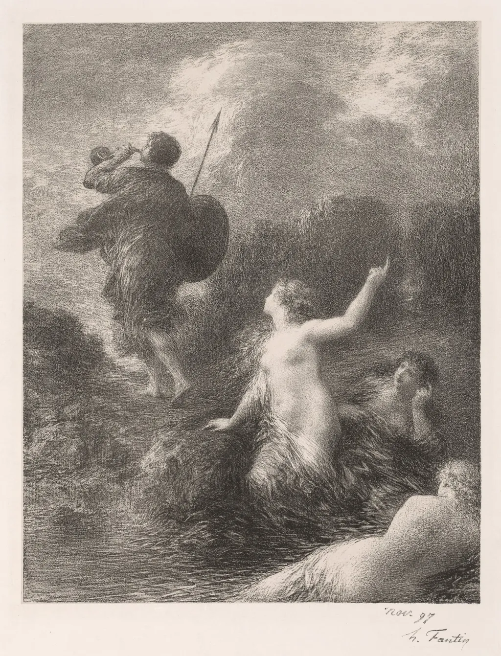 Goetterdaemmerung:  Siegfried et les filles, by Henri Fantin-Latour, 1897