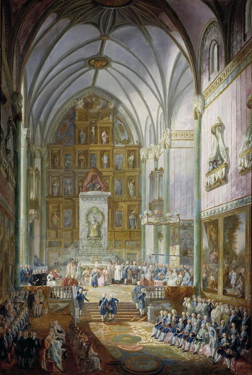 Ferdinand VII swears the Oath as Prince of Asturias, by Luis Paret y Alcázar, oil, 1796