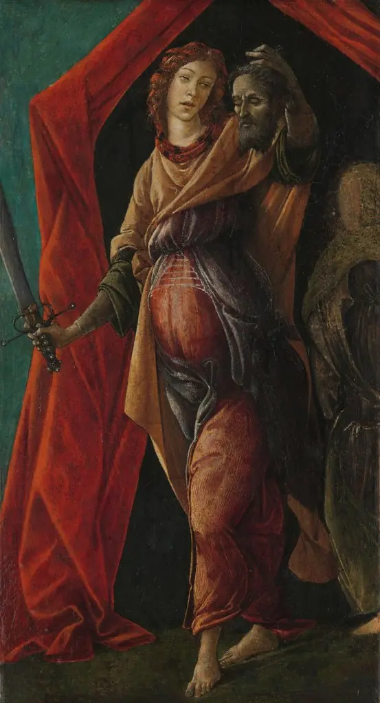 Judit with the Head of Holofernes, by Sandro Botticelli, oil, 1500