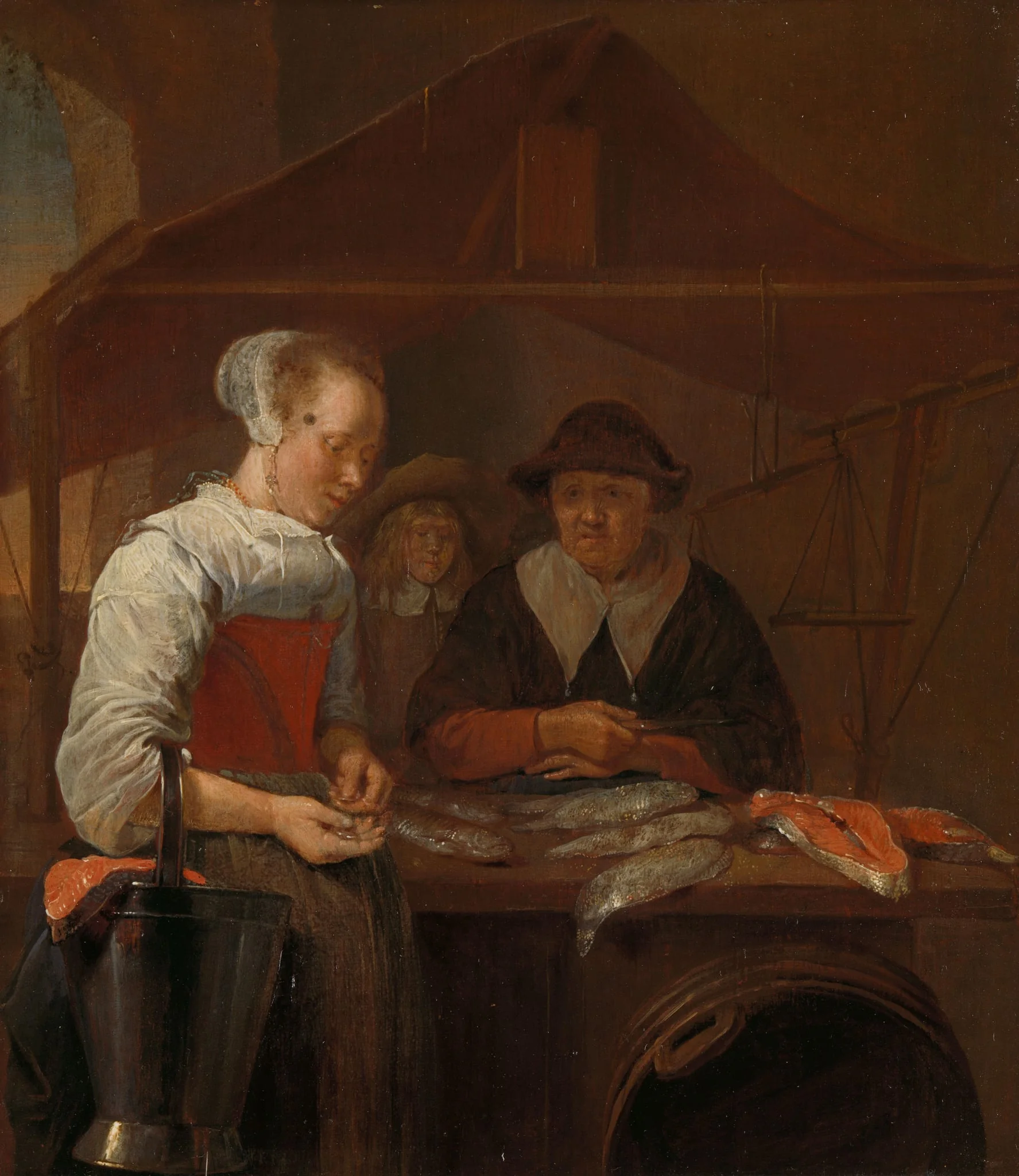 The fishwife, detail