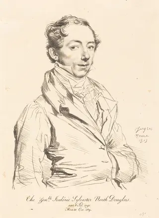 Frederic Sylvester Douglas, by Jean Auguste Dominique Ingres, ink, 1815