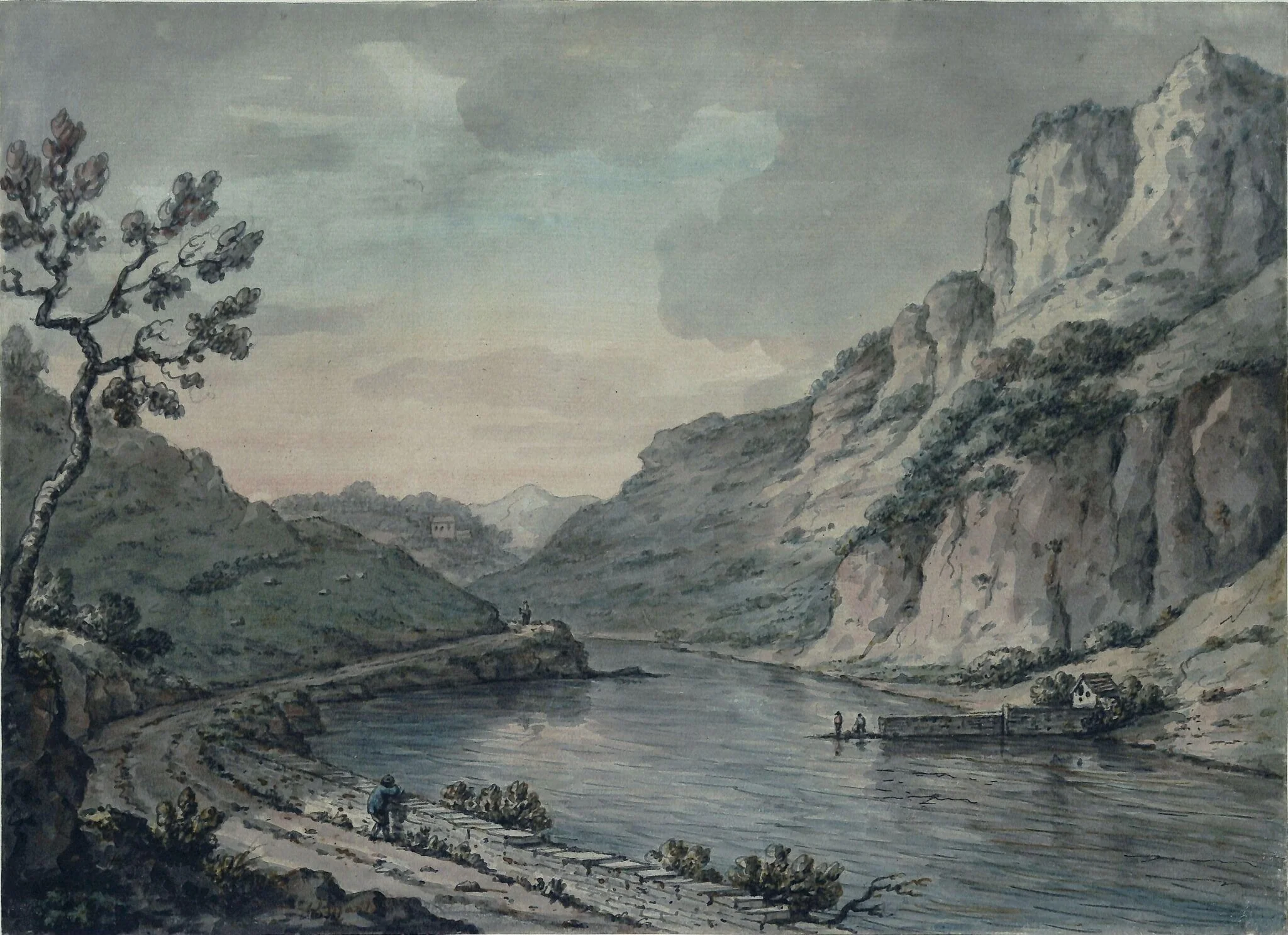 Lake Scenery, detail