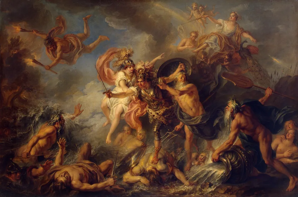 Fury of Achilles, by Charles-Antoine Coypel, oil, 1737