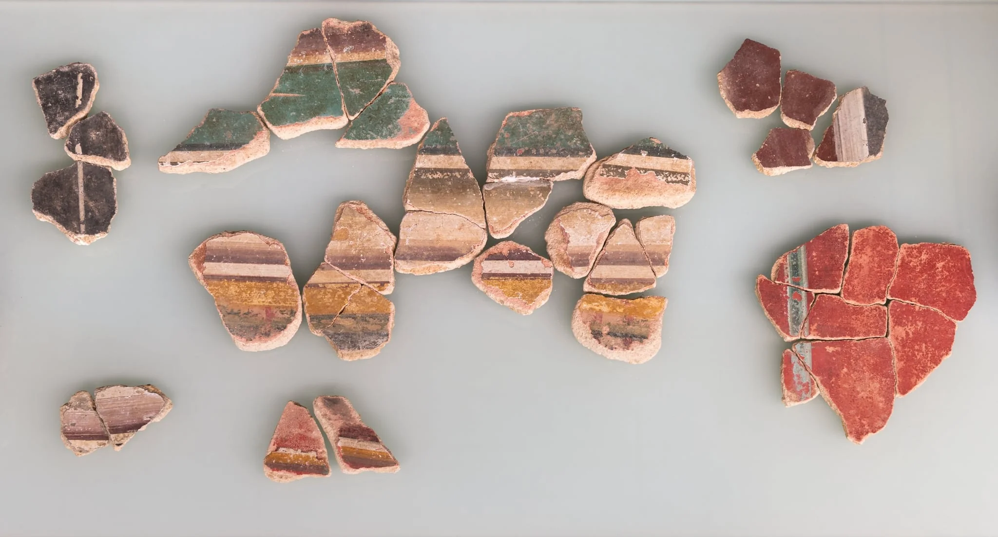 Fragments of wall painting, detail