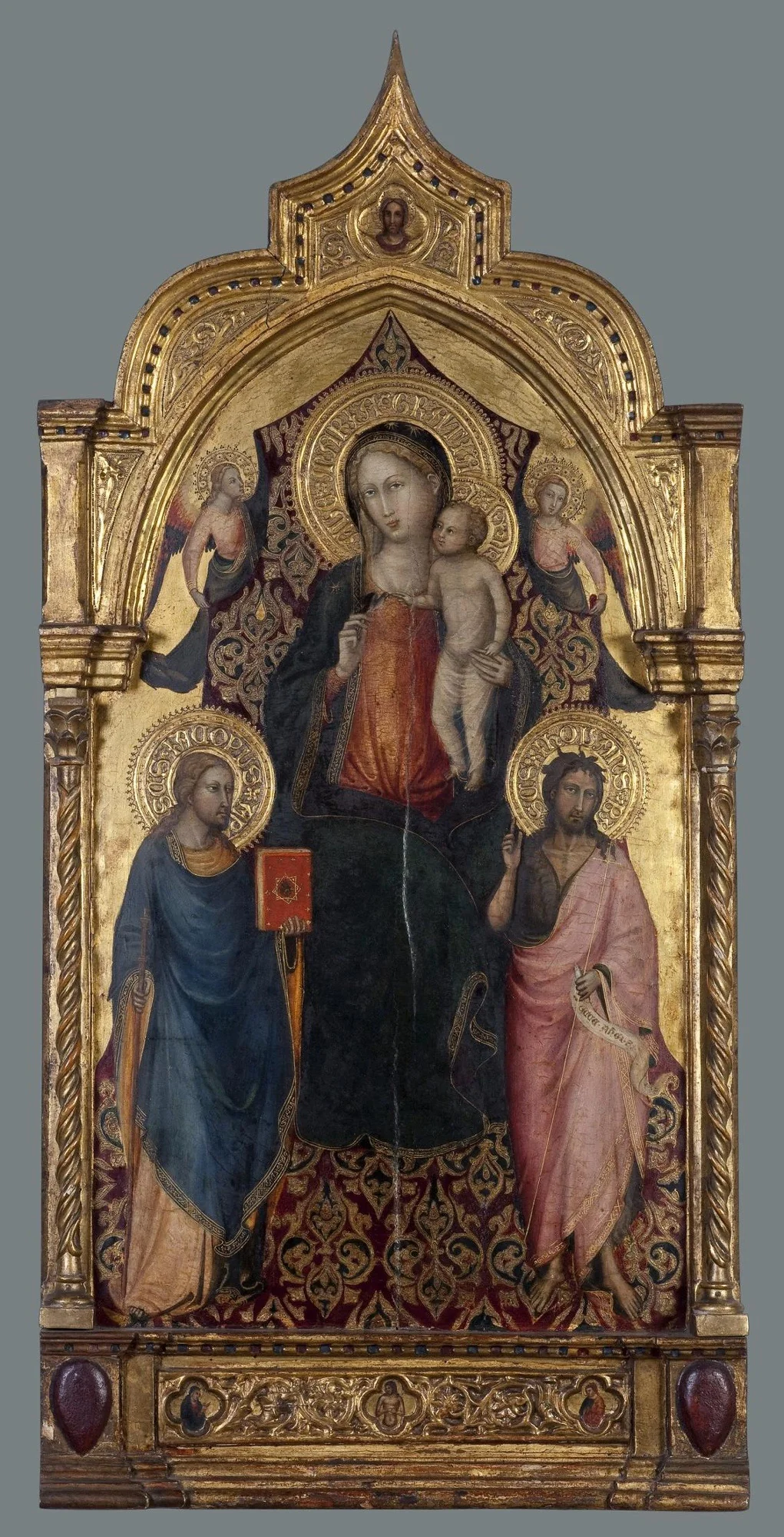 Madonna and Child, with St Jacob the Younger, St John The Baptist and Angels, detail