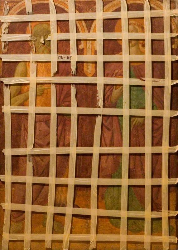 Saint John the Baptist and Saint Dorothea, detail
