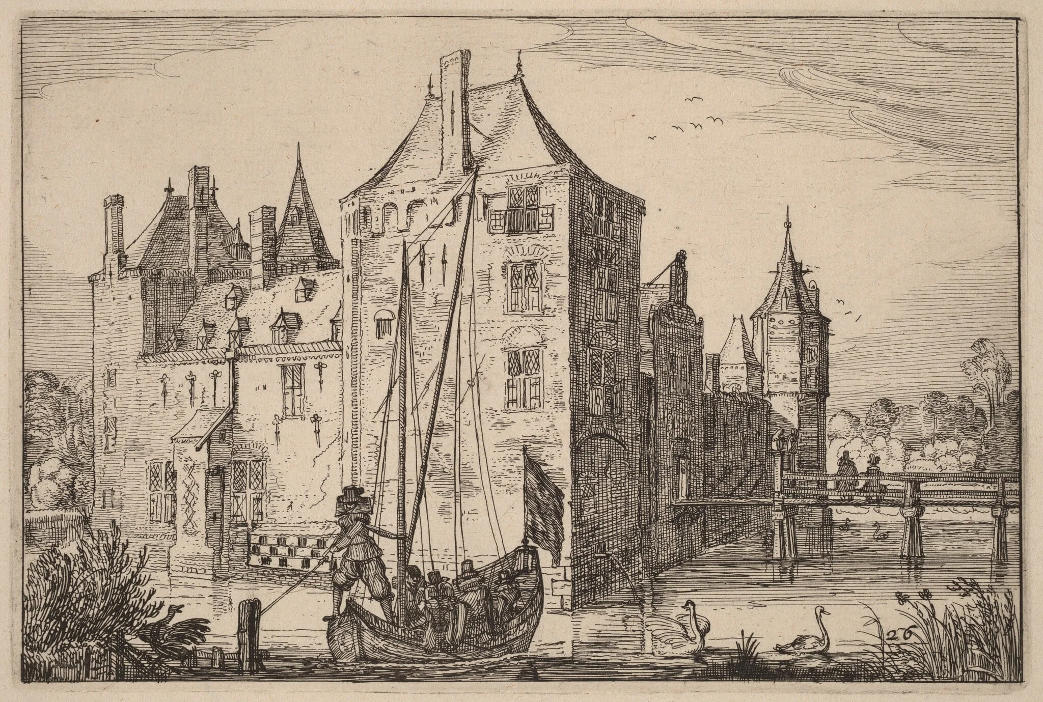 Castle (Warmond?), detail