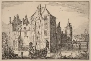 Castle (Warmond?), by Claes Jansz Visscher, ink, 1612