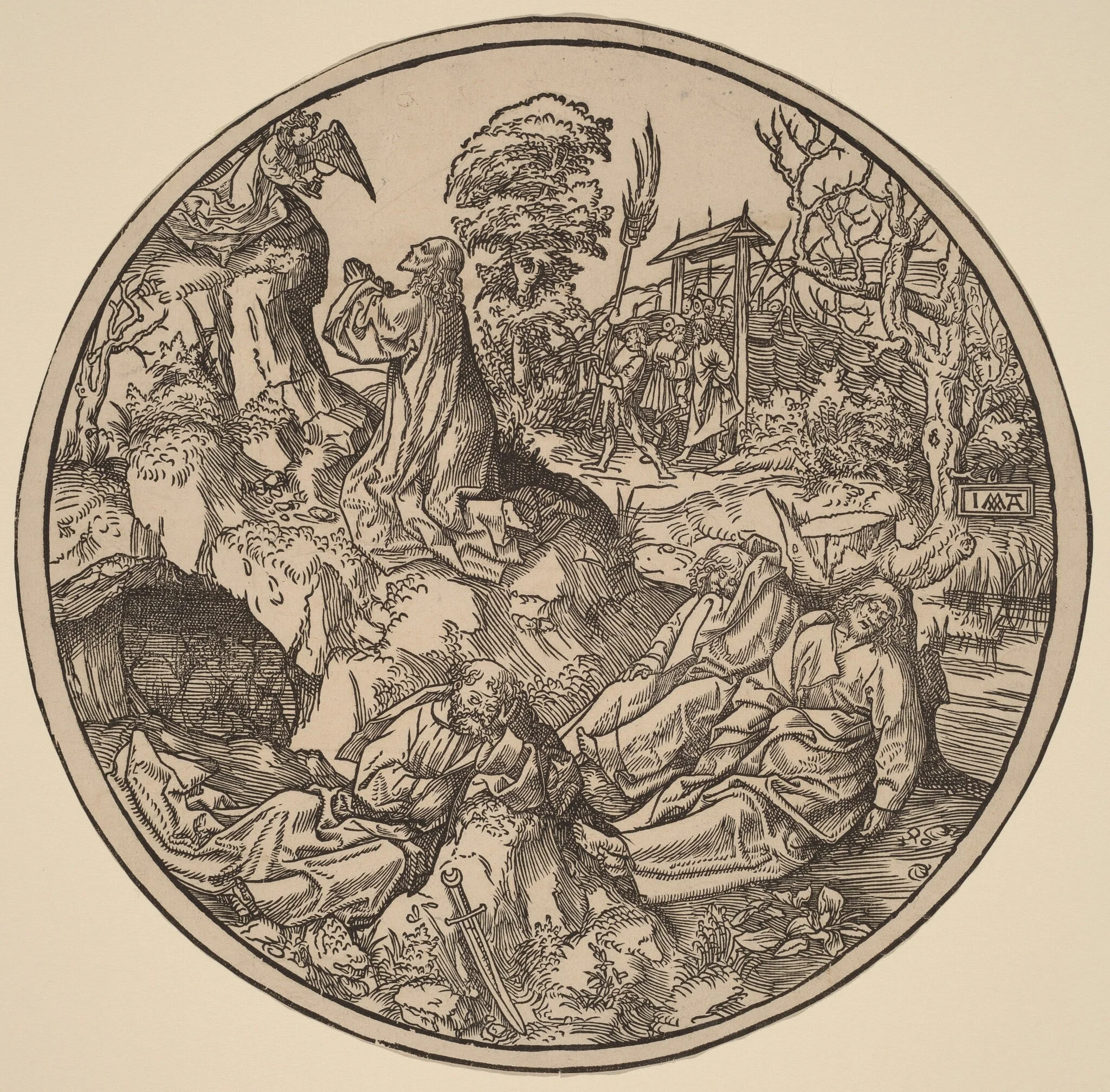 The Agony in the Garden, detail