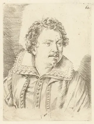 Giacomo Antonio Mannini, by Ottavio Leoni, ink, 1604