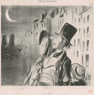 La Vue, by Honoré Daumier, ink, 1839